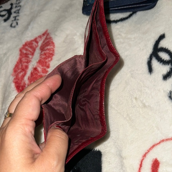 Eel skin leather vintage 3 folds - Picture 8 of 15